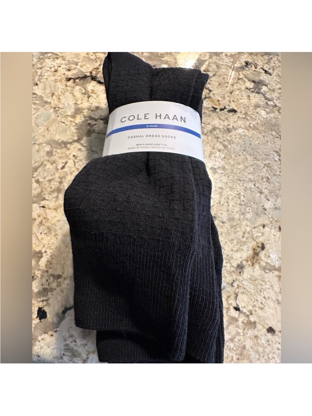 Cole Haan Black Men’s Casual Dress Socks - 6-Pack